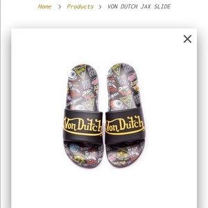 Brand new not touched von Dutch slides